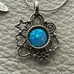 Magnolia Handcrafted Sterling Silver Chain and Pendant